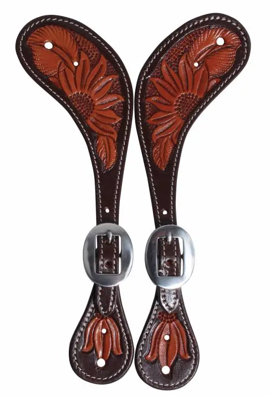 Sunflower Muleshoe Spur Strap 2 Sunflower Muleshoe Spur Strap - Image 2