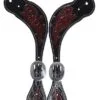 Black Floral Spur Straps