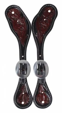 Black Floral Spur Straps -Professional Choice Shop F143864057