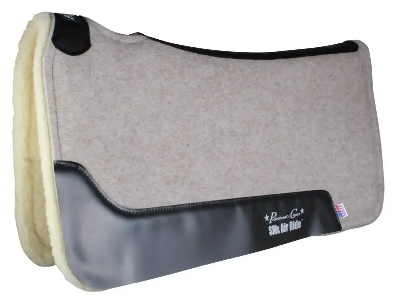 Cowboy Felt Air Ride Saddle Pad - Merino Wool Bottom 2 Cowboy Felt Air Ride Saddle Pad - Merino Wool Bottom - Image 2